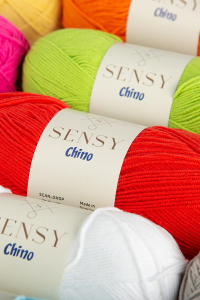 SENSY Chino Hand Knitting Yarn Sweater Blouse Vest Cardigan Yarn Tunic Amigurumi Yarn Black 100 Gr - 330 M