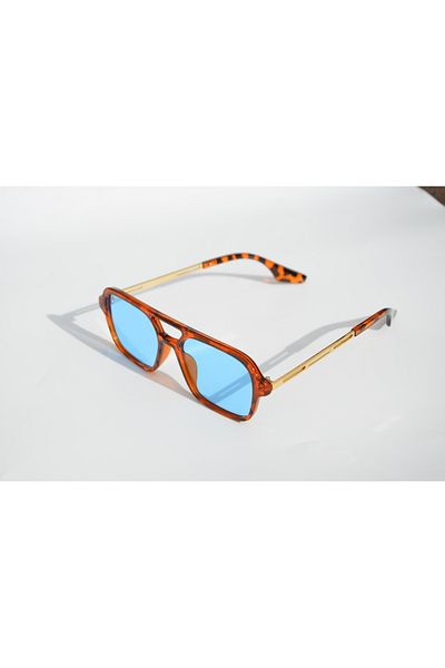 TomyHelf Rectangular Leopard Unisex Sunglasses
