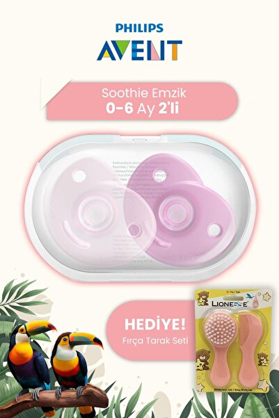 Philips Avent Soothie Emzik 2'li 0-6 Ay Pembe Hediyeli