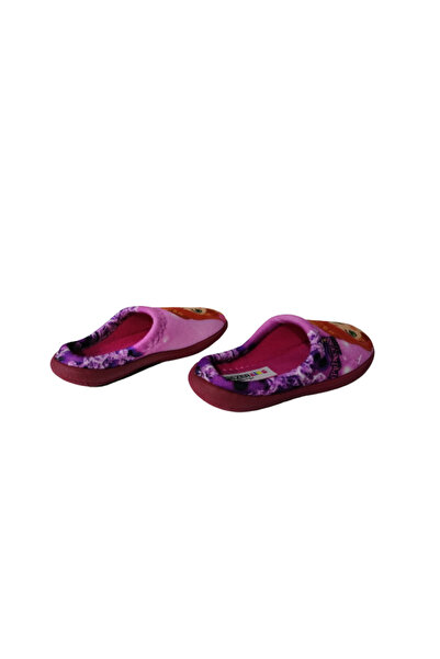 GEZER Kız Çocuk Pembe Penses Figürlü Ev Içi Terlik