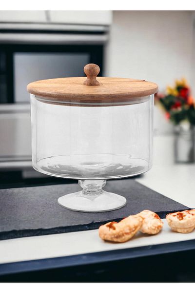 The Mia Madera Footed Cookie Jar 24X20X20 cm