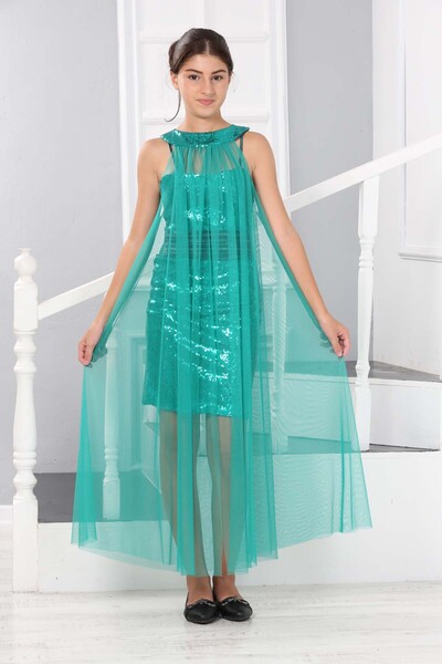 Wild Flower Paiete Paiete Brodat Detaliu Tulle Fata Copil Negru Absolventa Nu...