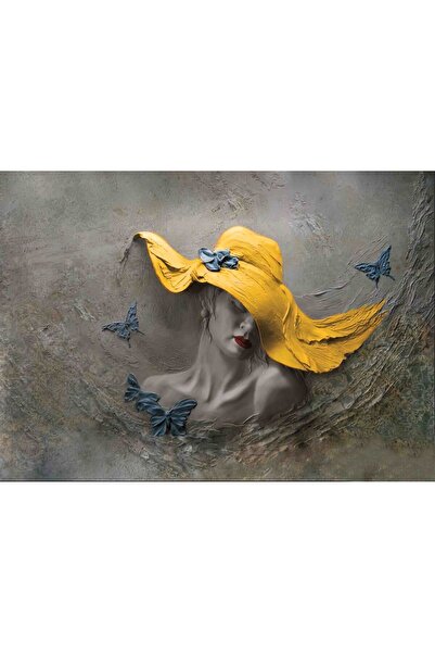 Aden SARI ŞAPKALI DUVAR KANVAS TABLO