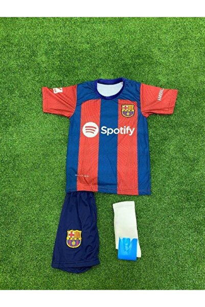 Alaturka Mix Barcelona Gavı Parçalı Yeni Sezon Çocuk Futbol Forması 2023/24