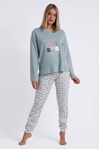 AYYILDIZ 60219 Green Pajama Set