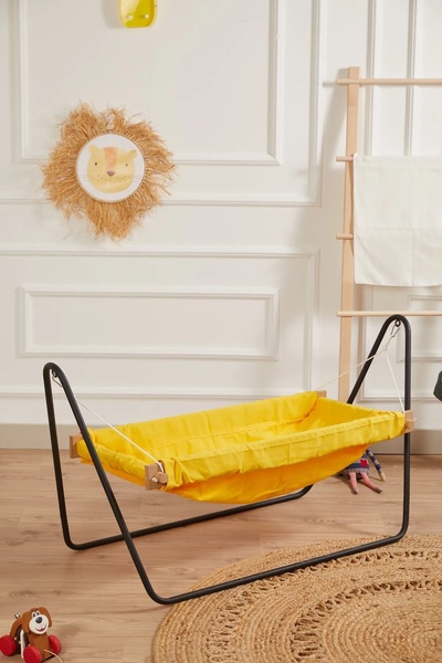 scoco Ahşap Bebek Hamak Beşik - Portatif Hamak Beşik