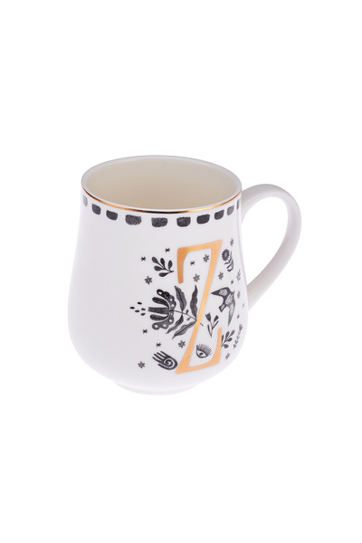 Emsan Artisan Z Letter New Bone Mug 220 ml