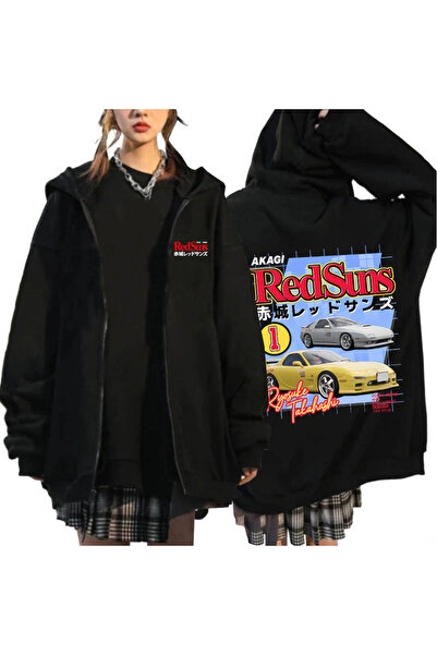 GALASHOP أنيمي الانجراف AE86 الأولي D قلنسوة بسحاب موديل 45