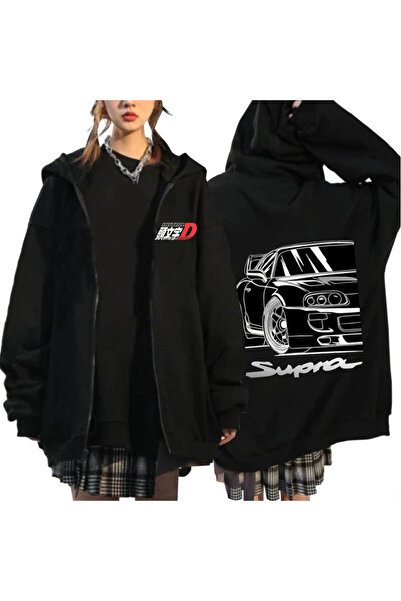 GALASHOP أنيمي الانجراف AE86 الأولي D قلنسوة بسحاب موديل 27