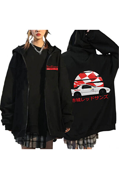 GALASHOP أنيمي الانجراف AE86 الأولي D قلنسوة بسحاب موديل 28