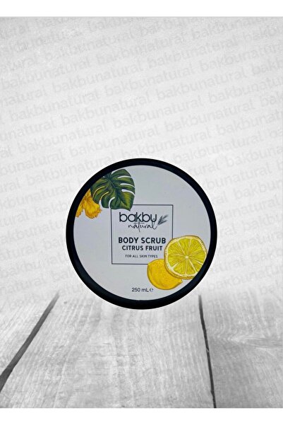 bakbu natural مقشر ومرطب بالليمون لليدين والجسم 250 مل.