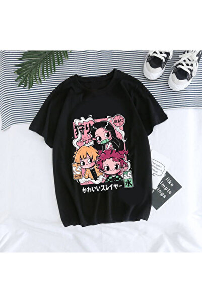 GALASHOP انمي ياباني شيطان القاتل تي شيرت للجنسين تانجيرو كامادو كيميتسو نيزو...