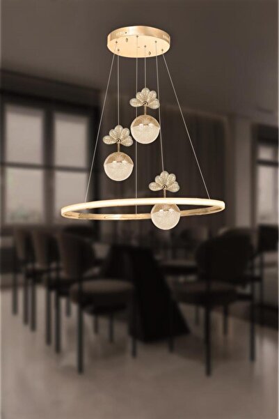 Eray Aydınlatma 2078-40 SR 3 Toplu Led Gold Avize