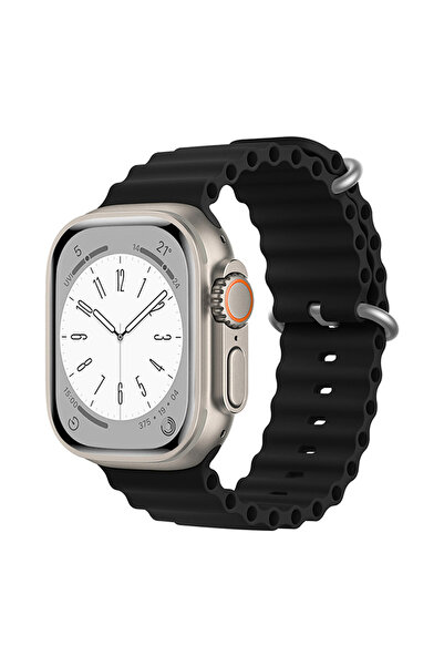 Forzacase Watch Ultra 2 49mm İçin Oluklu Uyumlu Ocean Silikon Kordon Kayış - ...