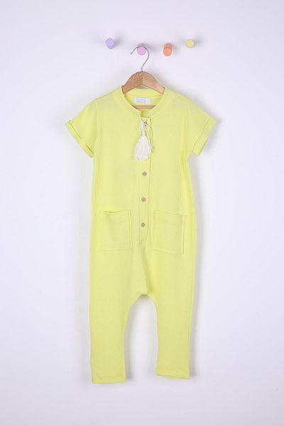 Babyhola Girl's Boy's Casual Seersucker Jumpsuit 1706