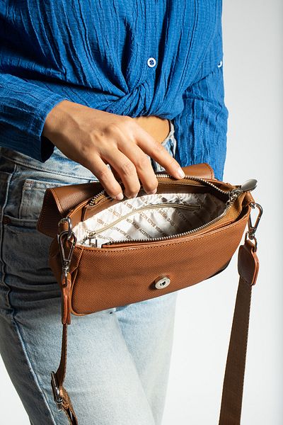 YOGII Solin Model Leather A Quality Shoulder Hand Cross Bag Mini Wallet Λεπτομέρεια αλυσίδας με πολλές τσέπες VIP