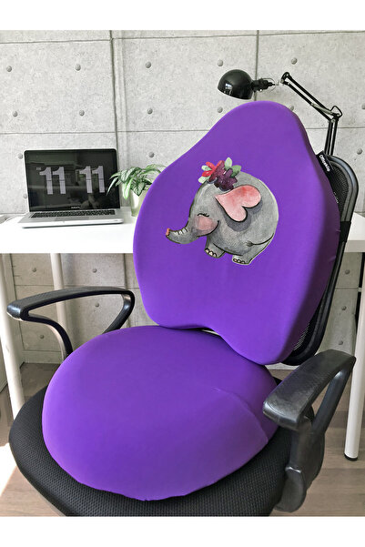 Officeküp Visco Gamer Oyuncu Bel Yastığı ve Yuvarlak Oturma Minderi 2'li Set ...