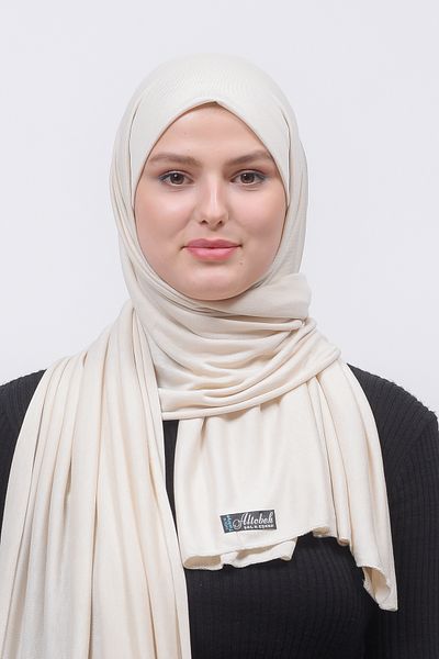 Altobeh Hijab Jersey Wrap Flat Cream