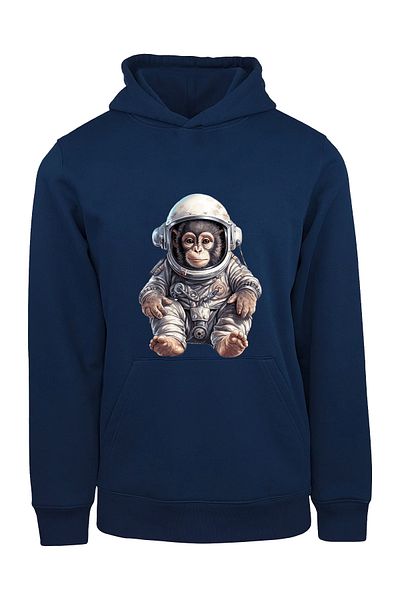 ADA BEBEK ÇOCUK Φούτερ με κουκούλα Unisex Astronaut Monkey