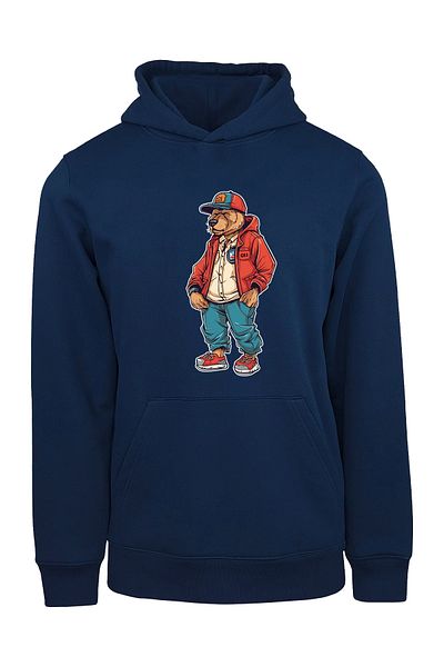ADA BEBEK ÇOCUK Bear Hooded Sweatshirt with Unisex Jacket