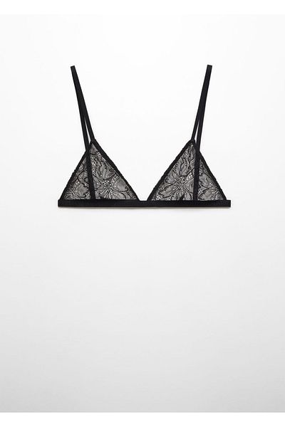 MANGO Woman Triangle lace bra