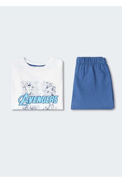 MANGO Kids Kurzer Avengers-Schlafanzug