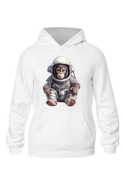 ADA BEBEK ÇOCUK Φούτερ με κουκούλα Unisex Astronaut Monkey