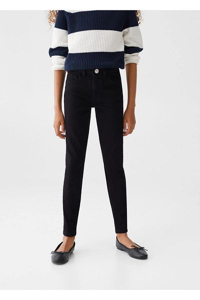 MANGO Kids Blugi Negri Pentru Copii