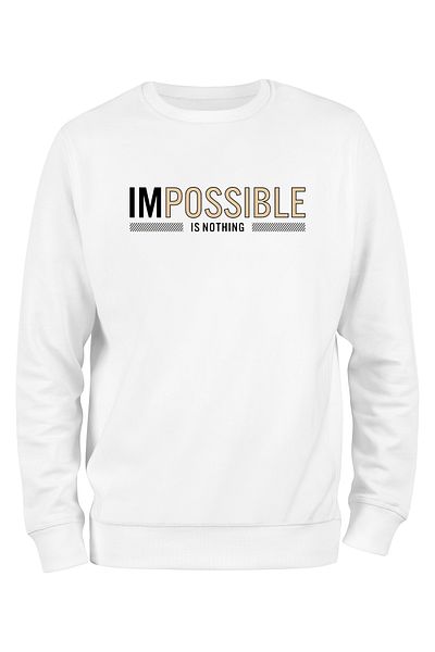 ADA BEBEK ÇOCUK Φούτερ Unisex Black Impossible Is Nothing