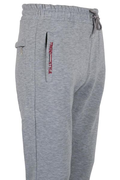 Modarar Ανδρικό Φούτερ Βαμβακερό Slim Fit Γκρι RAR01082