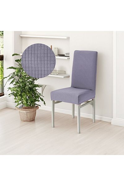 riselerhome Κάλυμμα καρέκλας με τετράγωνο σχέδιο Riseler Πλενόμενο κάλυμμα καρέκλας με ελαστικό ελαστικό Lycra