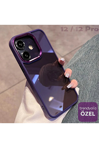 EDELFU حافظة معدنية متوافقة مع هاتف Iphone 12 و12 Pro مع مفاتيح جانبية من الس...