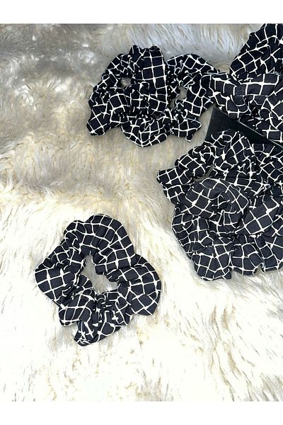 Donna Liberta Patterned Hairpin Girl's Handmade Soft Viscose Cotton Bagel Hair Clip