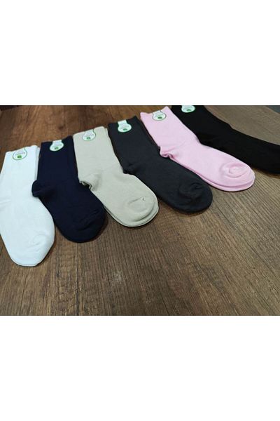 Leement socks Дамски 6 чифта бамбукови чорапи с безшевни пръсти, мека текстура