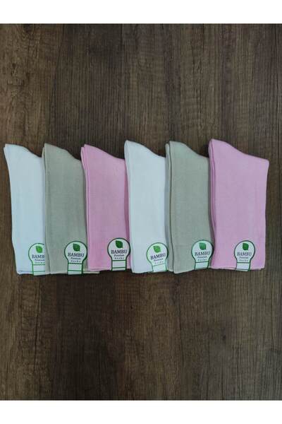 Leement socks Дамски 6 чифта бамбукови чорапи с безшевни пръсти, мека текстура