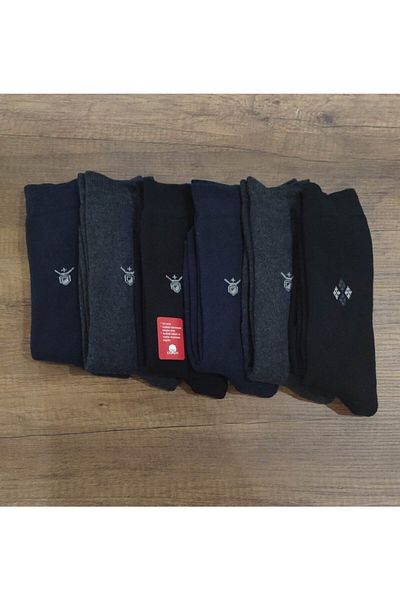 Leement socks Мъжки чифт от 6 зимни дебели хавлиени чорапи, памучни