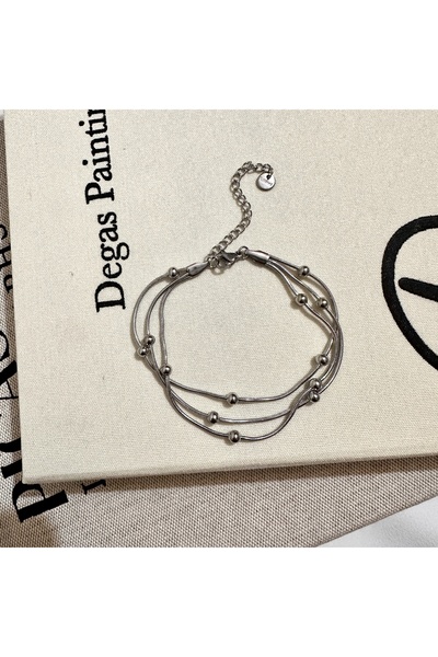 Okko Store Steel Ball Chain Bracelet