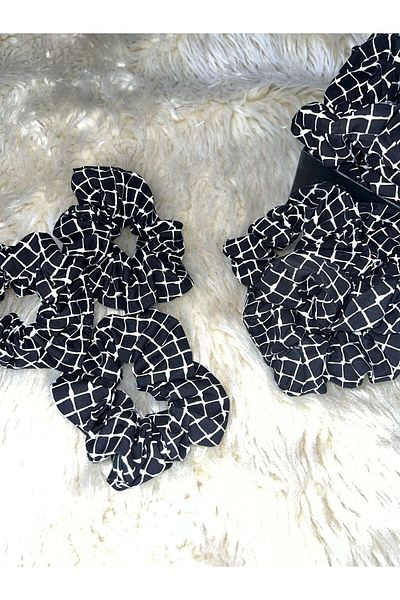 Donna Liberta Patterned Hairpin Girl's Handmade Soft Viscose Cotton Bagel Hair Clip