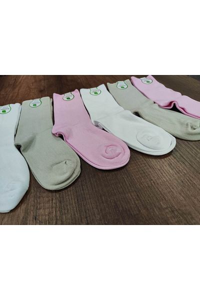 Leement socks Дамски 6 чифта бамбукови чорапи с безшевни пръсти, мека текстура