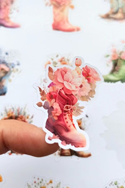 Mona Craftist 12 قطعة من ملصقات الأحذية ذات الألوان المائية العتيقة المزخرفة ...