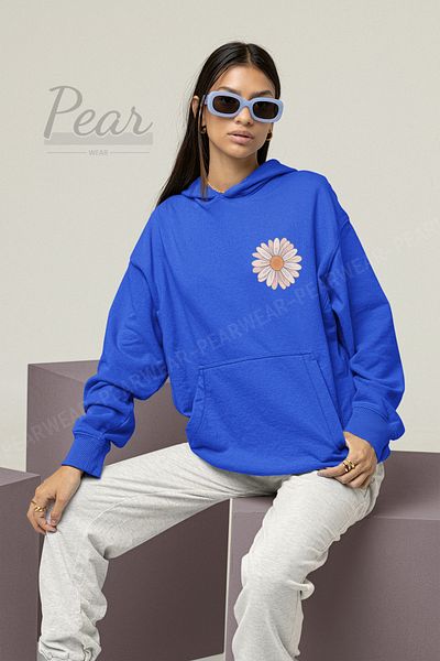 Pear Wear Γυναικεία υπερμεγέθη φούτερ Daisy Printed