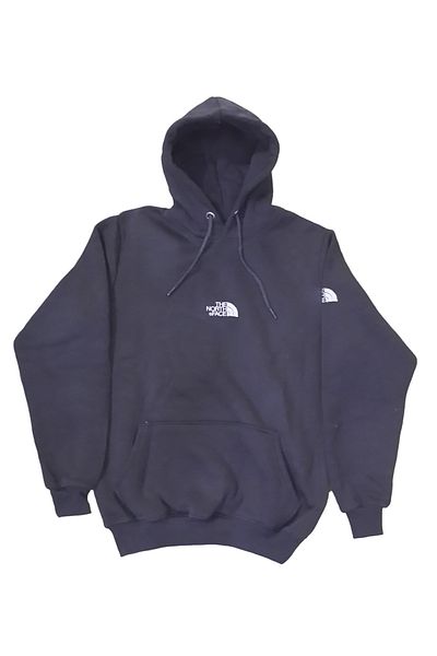 More Women's Hooded Lace-up Kangaroo Pocket Appliqued Black Bomber Sweatshirt