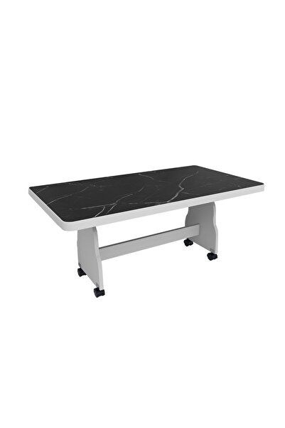 İnci TEKERLEKLİ ORTA SEHPA-TEKERLEKLİ MASA-MDF