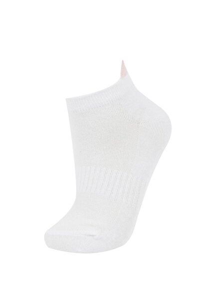 DeFacto Women's 3-Piece Cotton Booties Socks