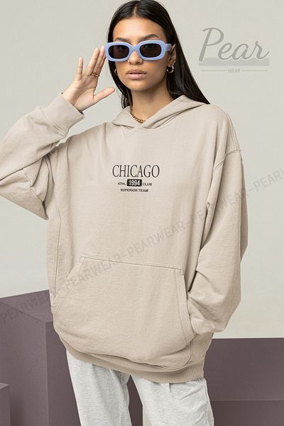 Pear Wear Γυναικείο φούτερ με στάμπα Chicago