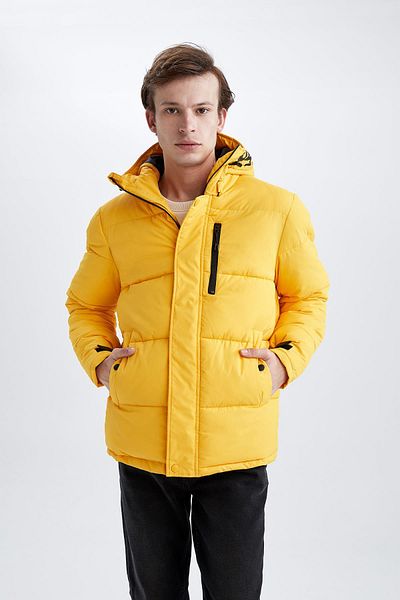 Mens yellow sales winter coat