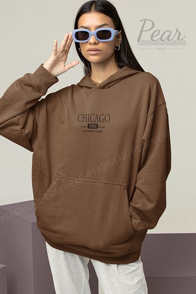 Pear Wear Γυναικείο φούτερ με στάμπα Chicago