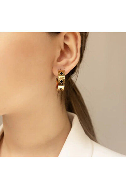 joseki Van Cleef Siyah Detay Küpe