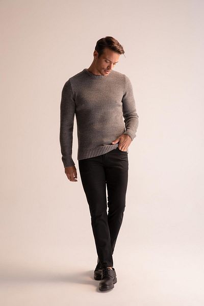 DeFacto Regular Fit Crew Neck Knitwear Sweater