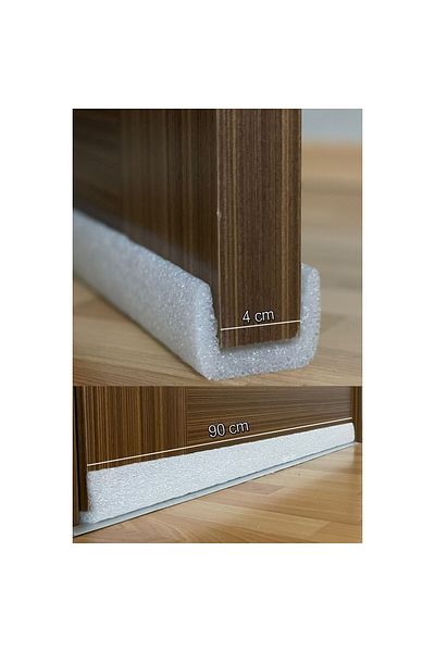pekial mayn 10 Pieces Corrugated Under Door Threshold Sponge Cold Cutter Dust Anti-Wind Insulation Styrofoam
